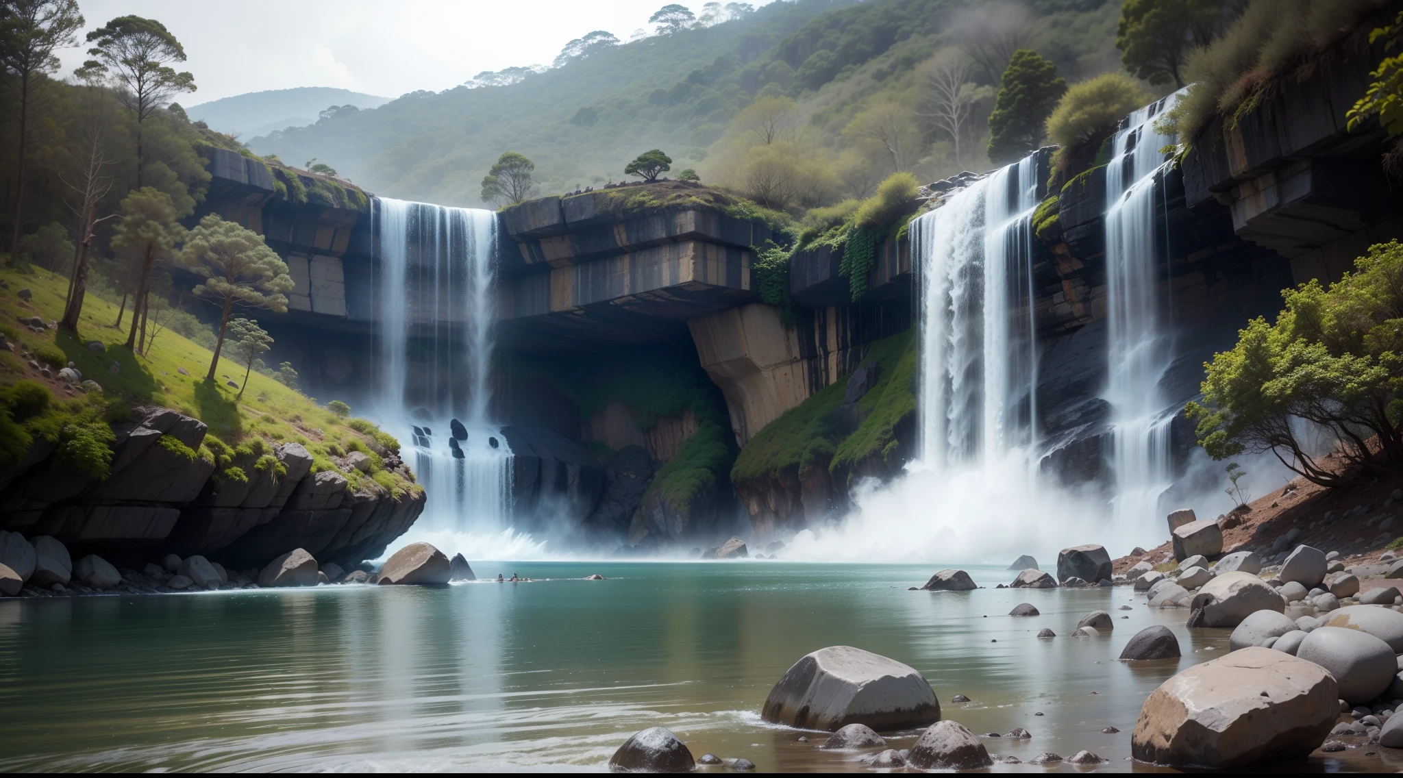 Air Terjun di Papua Muncul dengan Warna-warna Aneh