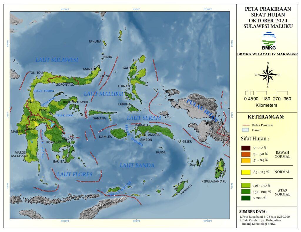 PRAKIRAAN SIFAT HUJAN OKTOBER DAN NOVEMBER 2024